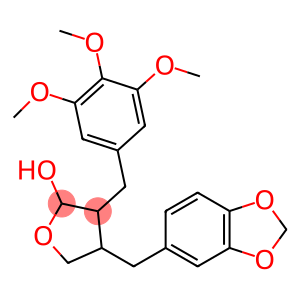 2-Furanol, 4-(1,3-benzodioxol-5-ylmethyl)tetrahydro-3-[(3,4,5-trimethoxyphenyl)methyl]-