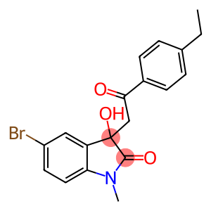 5-bromo-3-[2-(4-ethylphenyl)-2-oxoethyl]-3-hydroxy-1-methyl-1,3-dihydro-2H-indol-2-one