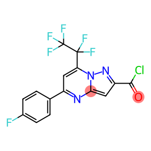 5-(4-氟苯基)-7-(全氟乙基)吡唑并[1,5-A]嘧啶-2-碳酰氯