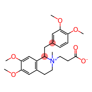 Isoquinolinium, 2-(2-carboxyethyl)-1-[(3,4-dimethoxyphenyl)methyl]-1,2,3,4-tetrahydro-6,7-dimethoxy-2-methyl-, inner salt