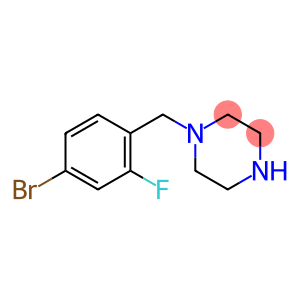 1-[(4-bromo-2-fluorophenyl)methyl]piperazine