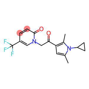 2(1H)-Pyridinone,1-[2-(1-cyclopropyl-2,5-dimethyl-1H-pyrrol-3-yl)-2-oxoethyl]-5-(trifluoromethyl)-