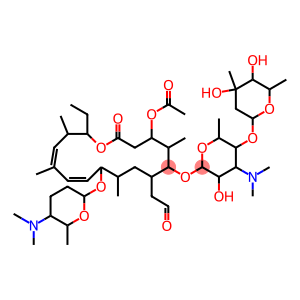 (9R)-23-De[(6-deoxy-2-O,3-O-dimethyl-β-D-allopyranosyl)oxy]-9-deoxo-9-[[(2R,5S,6R)-5-(dimethylamino)tetrahydro-6-methyl-2H-pyran-2-yl]oxy]tyrosine [antibiotic]3-acetate