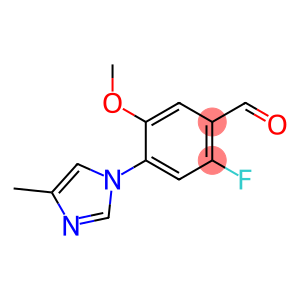 2-fluoro-5-methoxy-4-(4-methylimidazol-1-yl)benzaldehyde