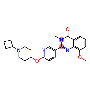 4(3H)-Quinazolinone,  2-[6-[(1-cyclobutyl-4-piperidinyl)oxy]-3-pyridinyl]-8-methoxy-3-methyl-