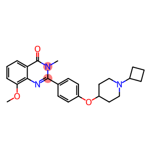 4(3H)-Quinazolinone,  2-[4-[(1-cyclobutyl-4-piperidinyl)oxy]phenyl]-8-methoxy-3-methyl-