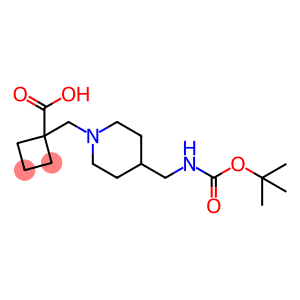 Cyclobutanecarboxylic acid, 1-[[4-[[[(1,1-diMethylethoxy)carbonyl]aMino]Methyl]-1-piperidinyl]Methyl]-