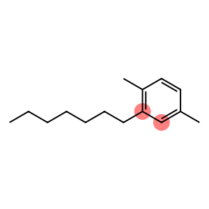 Benzene, 2-heptyl-1,4-dimethyl-