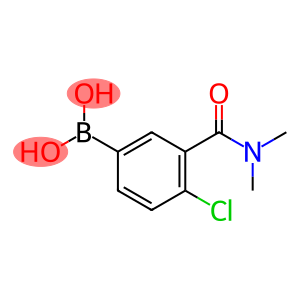 4-氯-3-(二甲基甲酰氨)苯基硼酸