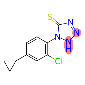 5H-Tetrazole-5-thione, 1-(2-chloro-4-cyclopropylphenyl)-1,2-dihydro-