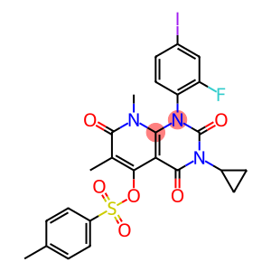 3-Cyclopropyl-1-(2-fluoro-4-iodophenyl)-6,8-dimethyl-2,4,7-trioxo-1,2,3,4,7,8-hexahydropyrido[