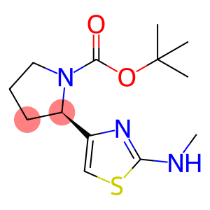 (R)-叔丁基 2-(2-(甲氨基)噻唑-4-基)吡咯烷-1-羧酸盐