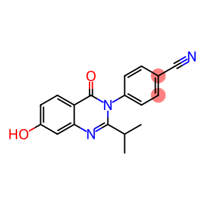 4-(7-HYDROXY-2-ISOPROPYL-4-OXOQUINAZOLIN-3(4H)-YL)BENZONITRILE