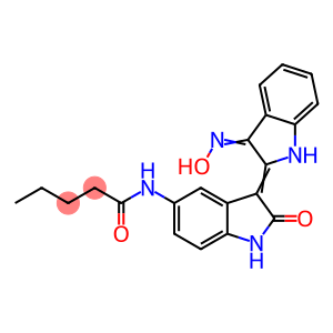 Pentanamide, N-[3-[1,3-dihydro-3-(hydroxyimino)-2H-indol-2-ylidene]-2,3-dihydro-2-oxo-1H-indol-5-yl]-