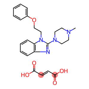 1H-Benzimidazole, 2-(4-methyl-1-piperazinyl)-1-(2-phenoxyethyl)-, (2E)-2-butenedioate (2:3)