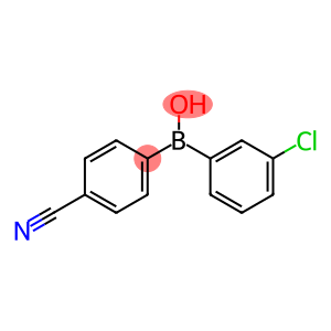 (3-Chlorophenyl)(4-cyanophenyl)borinic acid