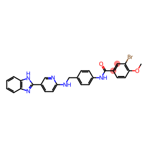 Benzamide, N-[4-[[[5-(1H-benzimidazol-2-yl)-2-pyridinyl]amino]methyl]phenyl]-3-bromo-4-methoxy-