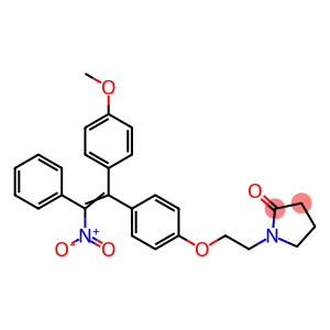 2-(4-(2-nitro-1-(4-methoxyphenyl)-2-phenylvinyl)phenoxy)-N-ethylpyrrolidin-2-one
