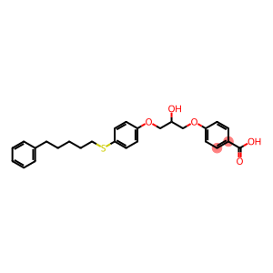 Benzoic acid, 4-[2-hydroxy-3-[4-[(5-phenylpentyl)thio]phenoxy]propoxy]-