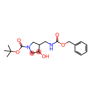 3-羟基-4-[[[[(苯基甲基)氧基]羰基]氨基]甲基]-1-吡咯烷羧酸叔丁酯