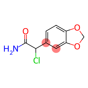 5-(2-Amino-1-chloro-2-oxoethyl)-1,3-benzodioxole, 2-Chloro-2-[3,4-(methylenedioxy)phenyl]acetamide