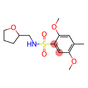 2,5-dimethoxy-4-methyl-N-(tetrahydro-2-furanylmethyl)benzenesulfonamide