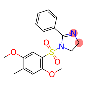 1-[(2,5-dimethoxy-4-methylphenyl)sulfonyl]-2-phenyl-4,5-dihydro-1H-imidazole