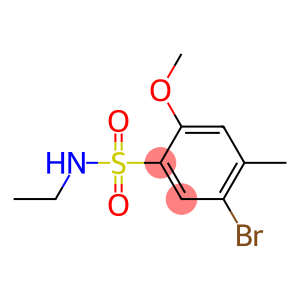 5-bromo-N-ethyl-2-methoxy-4-methylbenzenesulfonamide