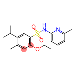 2-ethoxy-5-isopropyl-4-methyl-N-(6-methyl-2-pyridinyl)benzenesulfonamide