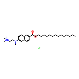 ETHANAMINIUM, N,N,N-TRIMETHYL-2-(METHYL-(6-(1-OXOHEXADECYL)-2-NAPHTHALENYL)AMINO), CHLORIDE