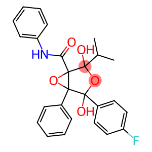 4-(4-Fluorophenyl)-2,4-dihydroxy-2-(1-Methylethyl)-N,5-diphenyl-3,6-dioxabicyclo[3.1.0]hexane-1-carboxaMide