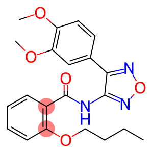 2-butoxy-N-[4-(3,4-dimethoxyphenyl)-1,2,5-oxadiazol-3-yl]benzamide