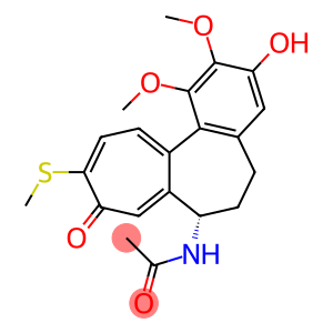 (7S)-1,2-Dimethoxy-3-hydroxy-10-(methylthio)-7α-(acetylamino)-5,6,7,9-tetrahydrobenzo[a]heptalene-9-one