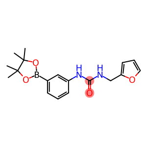 1-(furan-2-ylmethyl)-3-(3-(4,4,5,5-tetramethyl-1,3,2-dioxaborolan-2-yl)phenyl)urea