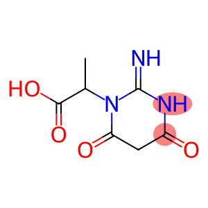 1(2H)-Pyrimidineacetic  acid,  tetrahydro-2-imino--alpha--methyl-4,6-dioxo-  (5CI)