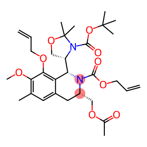 2(1H)-Isoquinolinecarboxylic acid, 3-[(acetyloxy)methyl]-1-[(4R)-3-[(1,1-dimethylethoxy)carbonyl]-2,2-dimethyl-4-oxazolidinyl]-3,4-dihydro-7-methoxy-6-methyl-8-(2-propen-1-yloxy)-, 2-propen-1-yl ester, (1R,3S)-