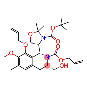 2(1H)-Isoquinolinecarboxylic acid, 1-[(4R)-3-[(1,1-dimethylethoxy)carbonyl]-2,2-dimethyl-4-oxazolidinyl]-3,4-dihydro-3-(hydroxymethyl)-7-methoxy-6-methyl-8-(2-propen-1-yloxy)-, 2-propen-1-yl ester, (1R,3S)-