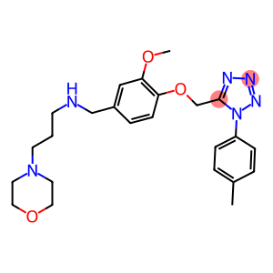 N-(3-methoxy-4-{[1-(4-methylphenyl)-1H-tetraazol-5-yl]methoxy}benzyl)-N-[3-(4-morpholinyl)propyl]amine