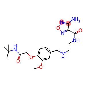 4-amino-N-[2-({4-[2-(tert-butylamino)-2-oxoethoxy]-3-methoxybenzyl}amino)ethyl]-1,2,5-oxadiazole-3-carboxamide