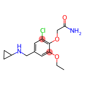 2-(2-CHLORO-4-((CYCLOPROPYLAMINO)METHYL)-6-ETHOXYPHENOXY)ACETAMIDE