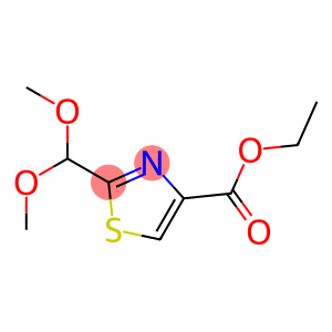 4-Thiazolecarboxylicacid,2-(dimethoxymethyl)-,ethylester(9CI)