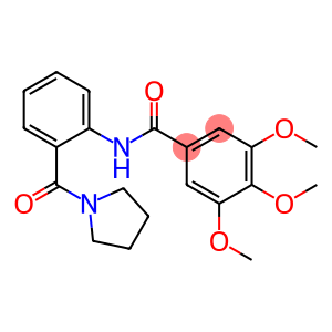 3,4,5-trimethoxy-N-[2-(pyrrolidin-1-ylcarbonyl)phenyl]benzamide