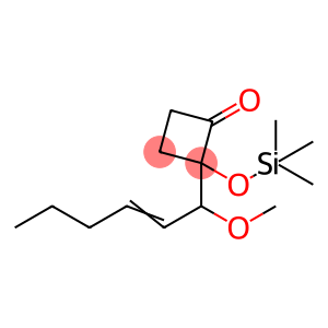 Cyclobutanone, 2-(1-methoxy-2-hexen-1-yl)-2-[(trimethylsilyl)oxy]-