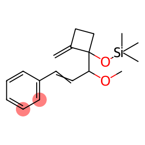 Benzene, [3-methoxy-3-[2-methylene-1-[(trimethylsilyl)oxy]cyclobutyl]-1-propen-1-yl]-