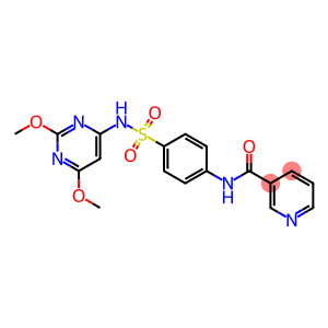 N-(4-{[(2,6-dimethoxy-4-pyrimidinyl)amino]sulfonyl}phenyl)nicotinamide