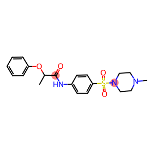 N-{4-[(4-methyl-1-piperazinyl)sulfonyl]phenyl}-2-phenoxypropanamide