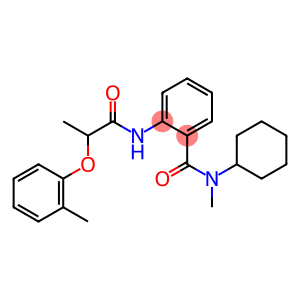 N-cyclohexyl-N-methyl-2-{[2-(2-methylphenoxy)propanoyl]amino}benzamide