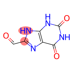 1H-Purine-8-carboxaldehyde,  2,3,6,9-tetrahydro-2,6-dioxo-