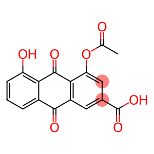 2-Anthracenecarboxylic acid, 4-(acetyloxy)-9,10-dihydro-5-hydroxy-9,10-dioxo-