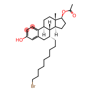 (7A,17B)-7-(9-溴壬基)雌甾-1,3,5(10)-三烯-3,17-二醇 17-醋酸酯